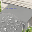 Retractable Awning – Fabric – Grey – Manual and Height-Adjustable with Crank