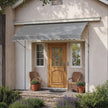 Retractable Awning – Fabric – Grey – Manual and Height-Adjustable with Crank