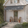Retractable Awning – Fabric – Grey – Manual and Height-Adjustable with Crank