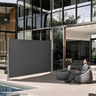 Extendable Side Shade – Steel – Anthracite Grey – Privacy Screen and Sun Protection for Patio, Terrace, Garden, 180 x 450 cm
