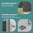 Extendable Side Shade – Steel – Anthracite Grey – Privacy Screen and Sun Protection for Patio, Terrace, Garden, 180 x 450 cm