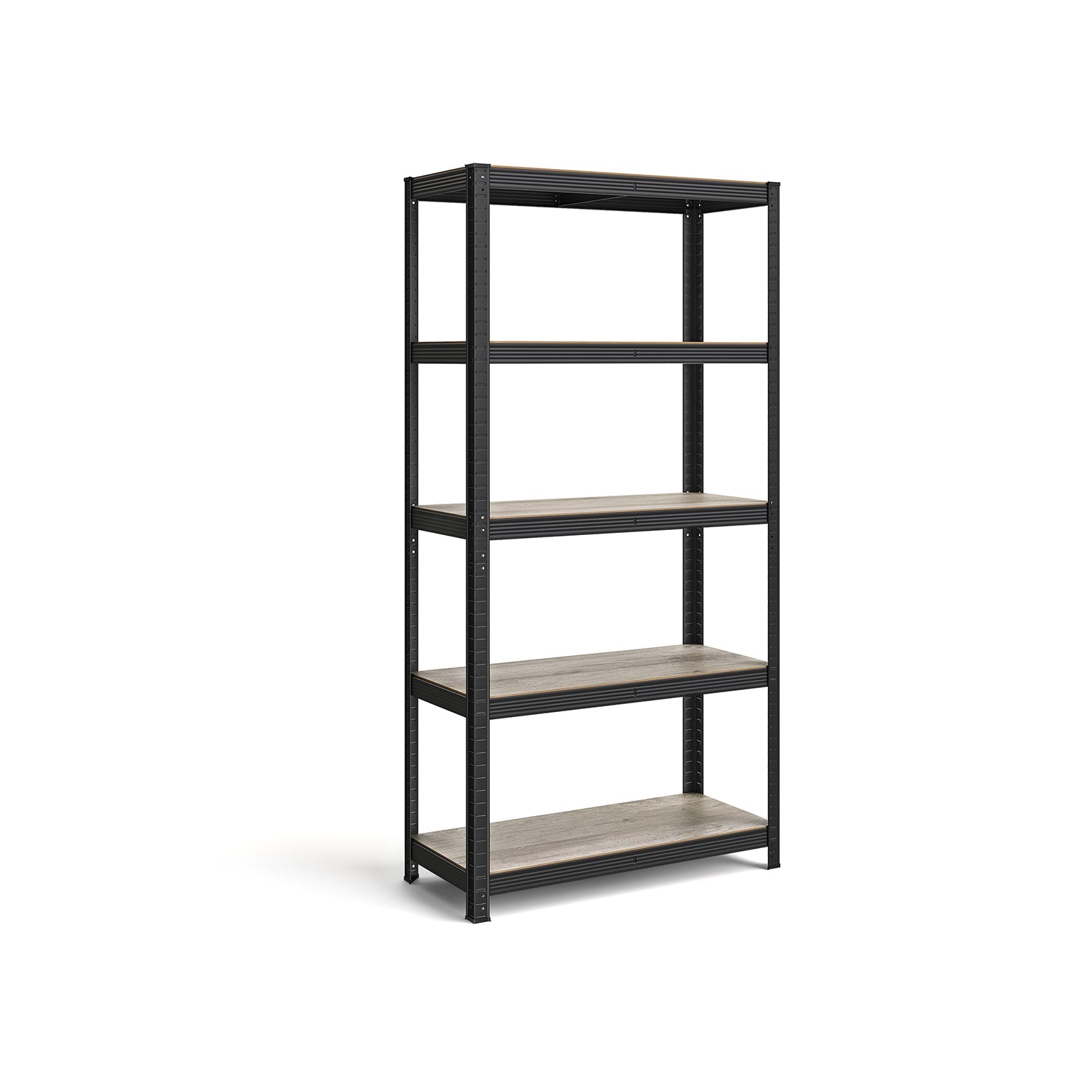 5-Tier Shelving Unit – Reinforced Steel – Silver – Adjustable Shelves – Max Load 875 kg