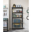 5-Tier Shelving Unit – Reinforced Steel – Silver – Adjustable Shelves – Max Load 875 kg