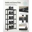 5-Tier Shelving Unit – Reinforced Steel – Silver – Adjustable Shelves – Max Load 875 kg