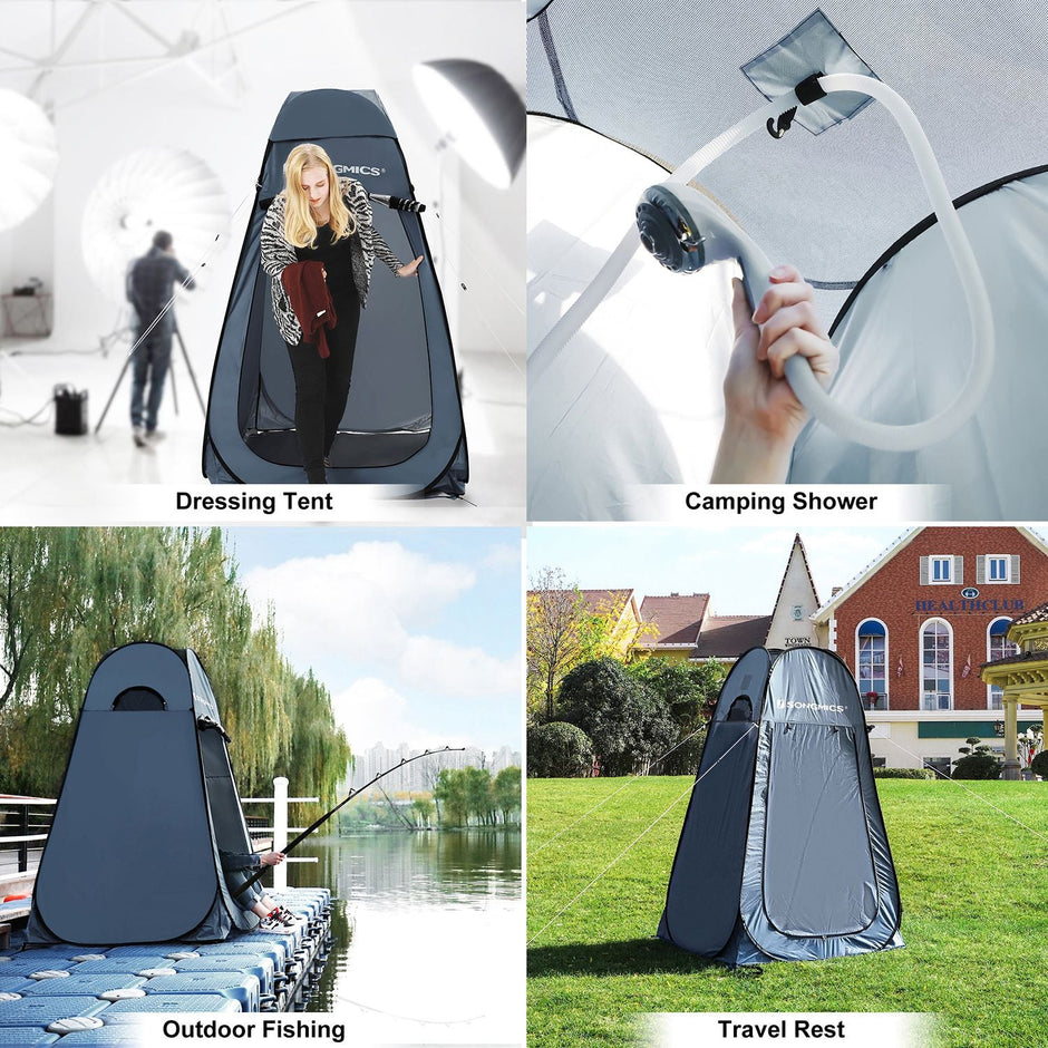 Pop Up Tent – Fabric – Blue – Privacy Shelter for Outdoor Use