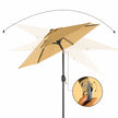 Garden Parasol Umbrella – Metal – Grey – UPF 50+ Protection, Tiltable, 2 m