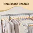 Clothes Rack – Metal – Silver – Heavy Duty, Extendable, Portable, Load Capacity 90 kg