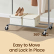 Clothes Rack – Metal – Silver – Heavy Duty, Extendable, Portable, Load Capacity 90 kg