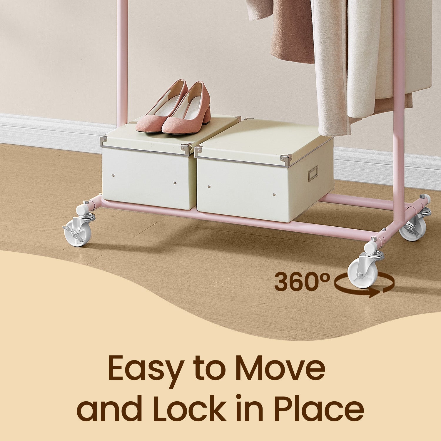Clothes Rack – Metal – Silver – Heavy Duty, Extendable, Portable, Load Capacity 90 kg