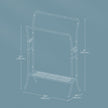 Clothing Rack – Metal – Heavy Duty – Portable with Storage Shelves and Hooks