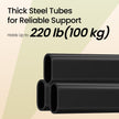 Garment Rail – Metal – Black – Adjustable, Heavy Duty with Wheels and 100 kg Load Capacity