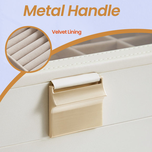 4-Tier Stackable Jewellery Organiser – Clear Glass – Drawer Design – Elegant Storage Solution