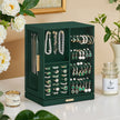 Jewellery Organizer – Glass – Vertical – 360° Rotating with 5 Drawers and Open Design