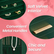 Jewellery Organizer – Glass – Vertical – 360° Rotating with 5 Drawers and Open Design