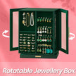 Jewellery Organizer – Glass – Vertical – 360° Rotating with 5 Drawers and Open Design
