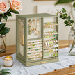 Jewellery Organizer – Glass – Vertical – 360° Rotating with 5 Drawers and Open Design