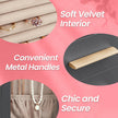 Jewellery Organizer – Glass – Vertical – 360° Rotating with 5 Drawers and Open Design