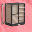 Jewellery Organizer – Glass – Vertical – 360° Rotating with 5 Drawers and Open Design