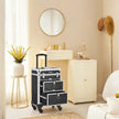 Makeup Trolley – ABS – Red – Rolling with 2 Drawers