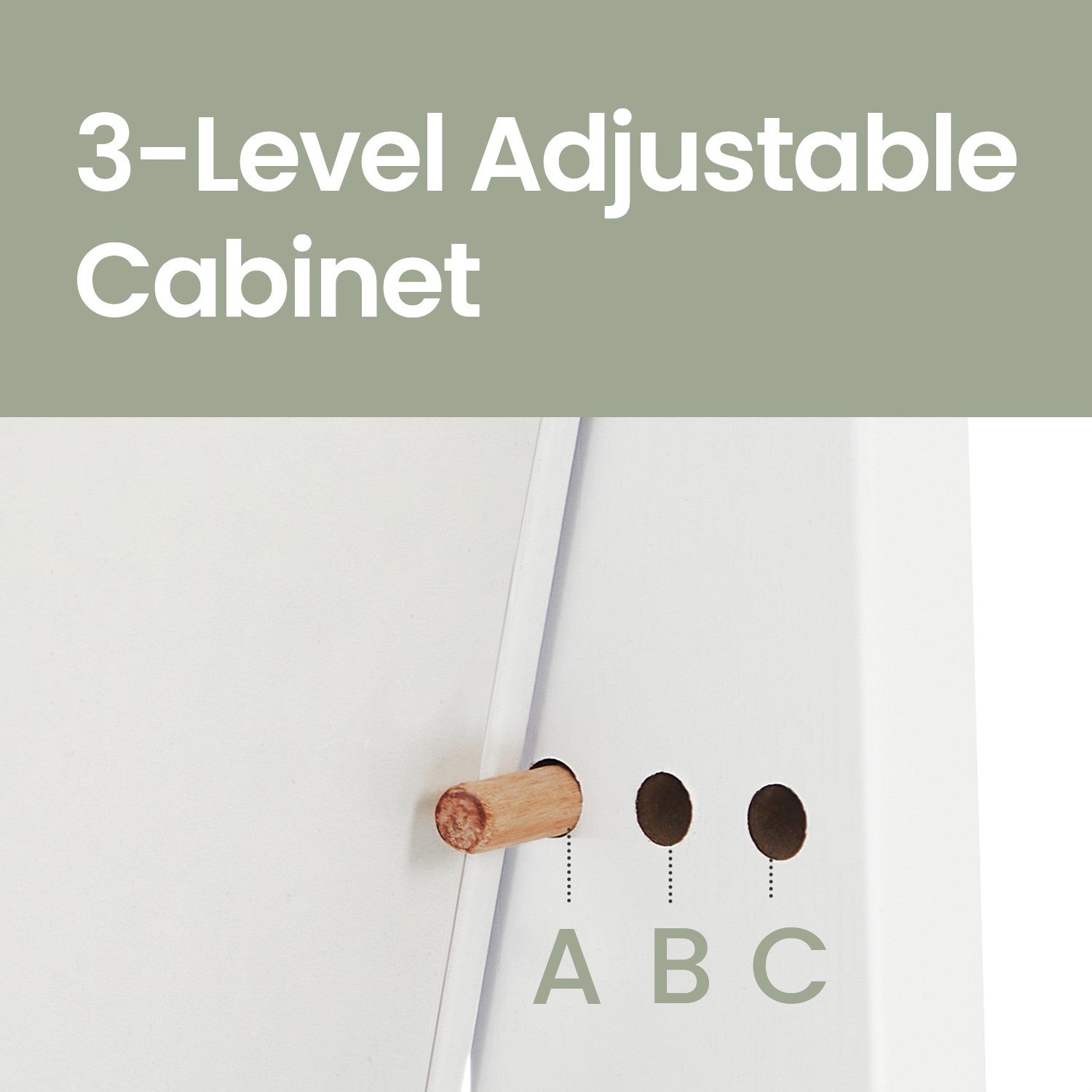 Jewellery Cabinet Armoire – MDF – Brown – Lockable with Full-Length Mirror