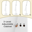 Jewellery Storage Cabinet – Wood – Black and White – Lockable with Full-Length Mirror