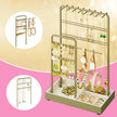 Jewellery Organizer – Metal Frame – Velvet-Lined – Earring and Bracelet Display Stand