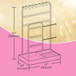 Jewellery Organizer – Metal Frame – Velvet-Lined – Earring and Bracelet Display Stand