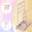 Jewellery Organizer – Metal Frame – Velvet-Lined – Earring and Bracelet Display Stand