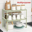 Set of 2 Spice Racks – Metal – Ink Black – Stackable and Expandable