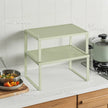 Set of 2 Spice Racks – Metal – Ink Black – Stackable and Expandable