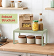 Set of 2 Spice Racks – Metal – Ink Black – Stackable and Expandable