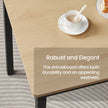 Dining Table Set – Steel – Rustic Brown and Black – Includes 2 Benches