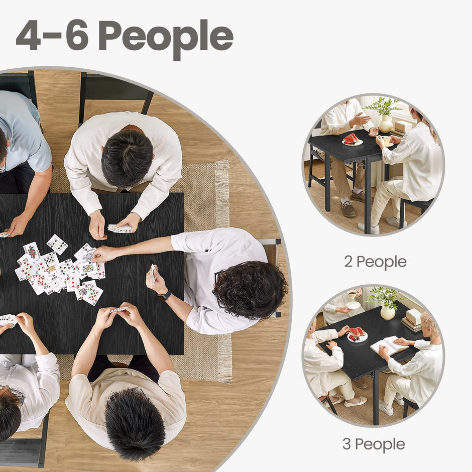 Extendable Drop Leaf Dining Table – Natural Oak and Cloud White – Industrial Design – Seats 2-4 People