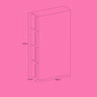 Narrow Rolling Trolley – PP – White – 4 Drawer Storage Unit with Removable Wheels