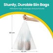 Heavy-Duty Drawstring Trash Bags – Plastic – White – 4-5.3 Gallon Capacity, 40-Piece Set