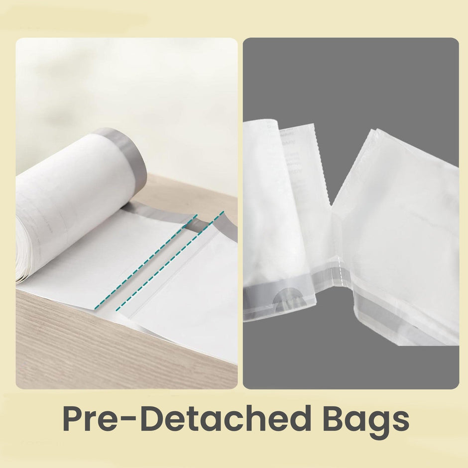 Trash Can Liners – Heavy-Duty Plastic – White – 13-Gallon Drawstring Design, 80 Pieces