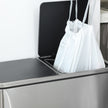 Drawstring Trash Bags – White – Robust and Watertight – For 8-Gallon Trash Bins – 1 Roll