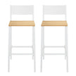 Set of 2 Counter Chairs – Metal and Fabric – Industrial Style – Versatile for Kitchen and Living Room