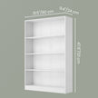Storage Shelf Unit – Wood – Modern – Adjustable 4-Tier Design for Bedroom and Study