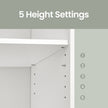 Storage Shelf Unit – Wood – Modern – Adjustable 4-Tier Design for Bedroom and Study