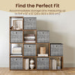 10-Cube Open Bookshelf – Engineered Wood – Cloud White – Versatile Storage Unit for Home Office and Living Spaces