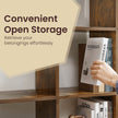10-Cube Open Bookshelf – Engineered Wood – Cloud White – Versatile Storage Unit for Home Office and Living Spaces