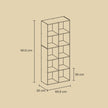 10-Cube Shelving Unit – Engineered Wood – Rustic Brown – Multifunctional Room Divider