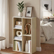 Kids Bookcase – Wood – Oak – 5-Cube Design with Floor Standing Storage