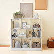 Bookshelf – Wooden – White – 8 Compartment Open Cube Storage Unit