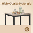 Bar Table – Steel – Black – Industrial Style, Easy Assembly, 60 x 60 x 92 cm