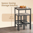Bar Table – Steel – Black – Industrial Style, Easy Assembly, 60 x 60 x 92 cm