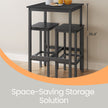 Bar Table – Steel – Black – Industrial Style, Easy Assembly, 60 x 60 x 92 cm