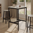 Bar Table – Steel – Black – Industrial Style, Easy Assembly, 60 x 60 x 92 cm