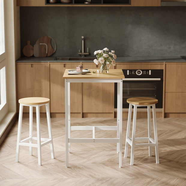 Bar Table – Steel – Black – Industrial Style, Easy Assembly, 60 x 60 x 92 cm